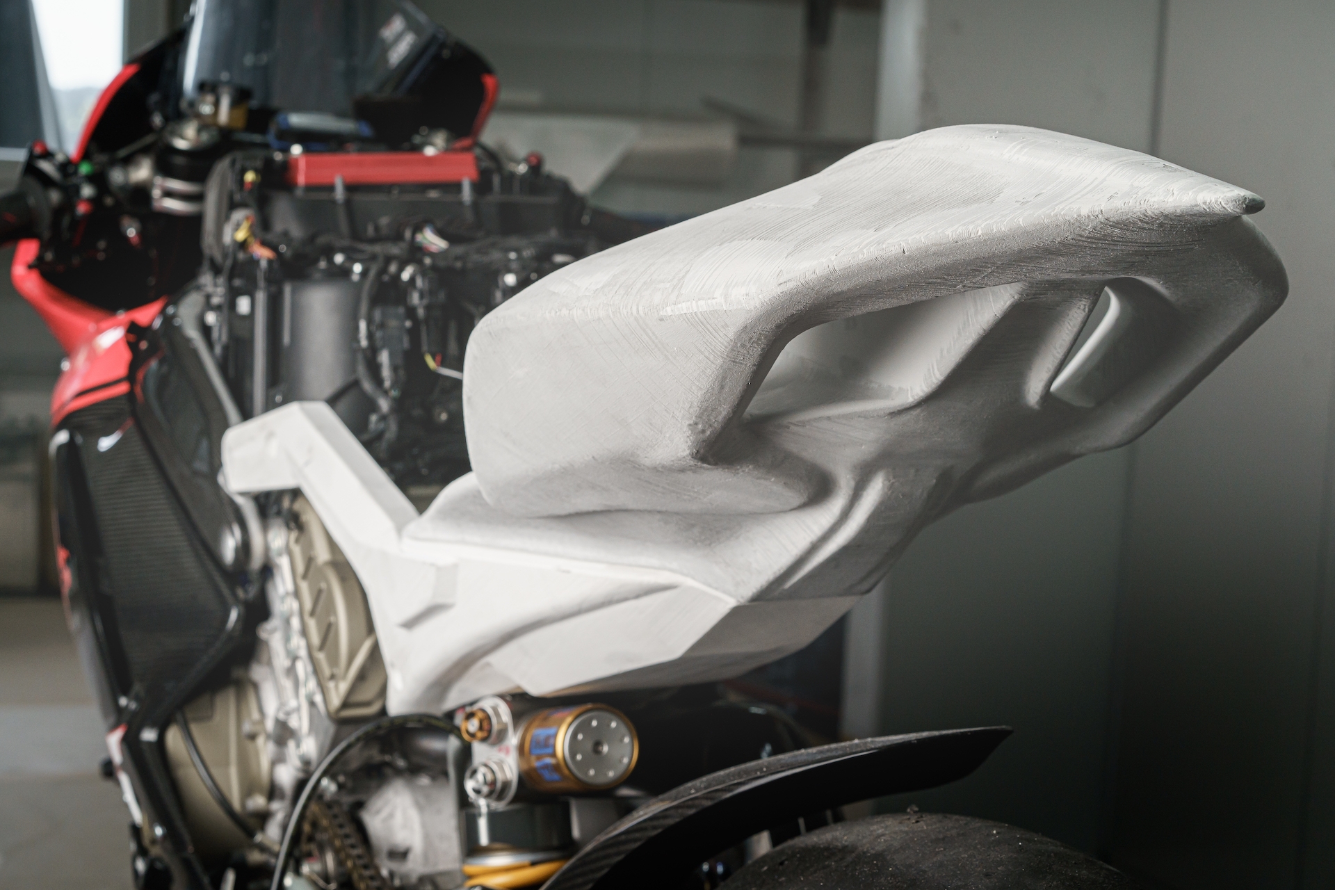 Design gedrucktes Ducati Heckmodell - Carbon Sigl
